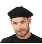 Fransk Beret Svart