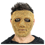 Anonym Diamant Maske Gull