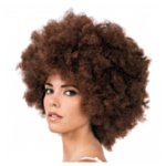 Afro Parykk Maghogni