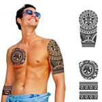 Tribal Engangstatoveringer Svart