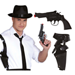 Gangster Lekepistol med Skulderhylster