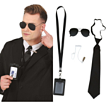 Secret Service Agent Sett Svart