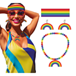 Pride Regnbue Smykkesett