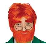 Leprechaun Parykk og Skjegg