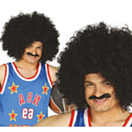 Basketball Afro Parykk Svart
