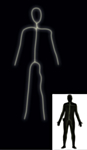 Selvlysende Stick Man