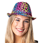 Leopardmønster Regnbue Hatt