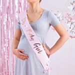 It's A Baby Girl Babyshower Skråbånd
