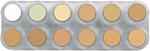 Grimas Camouflage Makeup Pure, CH, Palett 12