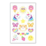 Kawaii Ikoner Engangstatoveringer