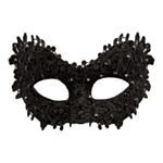 Blonde Maskerade Øyemaske Svart