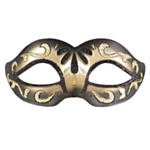 Maskerade Øyemaske Svart og Gull