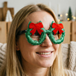 Julekrans Briller Grønn