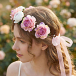 Blomster Hårbånd Rosa