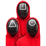 Squid Game® Vaktmaske Sett 3-pakning