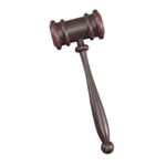 Dommer Hammer Brun