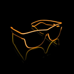 LED Wayfarer Briller Oransje