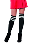 Cheerleader Knestrømper Svart