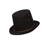 Gearwheel Steampunk Hatt Svart