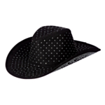 Rhinsten Cowboyhatt Svart