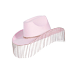 Glitter Cowboyhatt Rosa