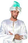 Deluxe Turban Sølv