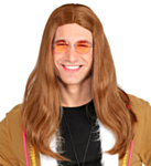 Hippieparykk Lysebrun