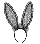 Blonder Bunny Ører Svart