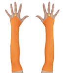 Fingerløse Hansker Oransje