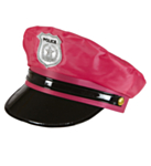 Politi Hatt Neon Rosa