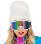 Afterski Skibriller Hvit