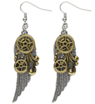 Steampunk øreringer, vinger
