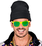Hip Hop Beanie Lue Svart