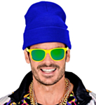 Hip Hop Beanie Lue Blå