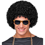 70-talls Afro Parykk Svart