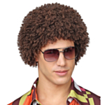 70-talls Afro Parykk Brun