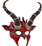 Sjaman Djevel Maske Rød