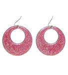 60-talls Glitter Øreringer Rosa