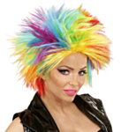 Regnbue Punk Parykk