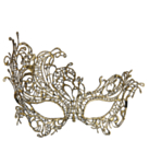 Antikk Barokk Maske Gull