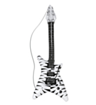 Oppblåsbar Rockegitar Sebrastriper