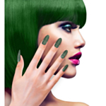 Glitter Negler Smaragd
