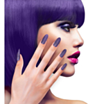 Glitter Negler Lilla