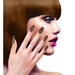 Glitter Negler Kobber