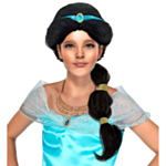Arabisk Prinsesse Barneparykk