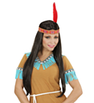 Indianer Dame Parykk