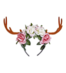 Hårbøyle med Blomster og Gevir