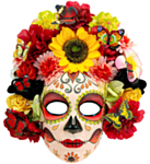 Solsikke Sugar Skull Maske