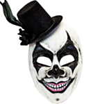 Killer Klovn Maske med Flosshatt