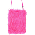 Plysjete Veske Neonrosa